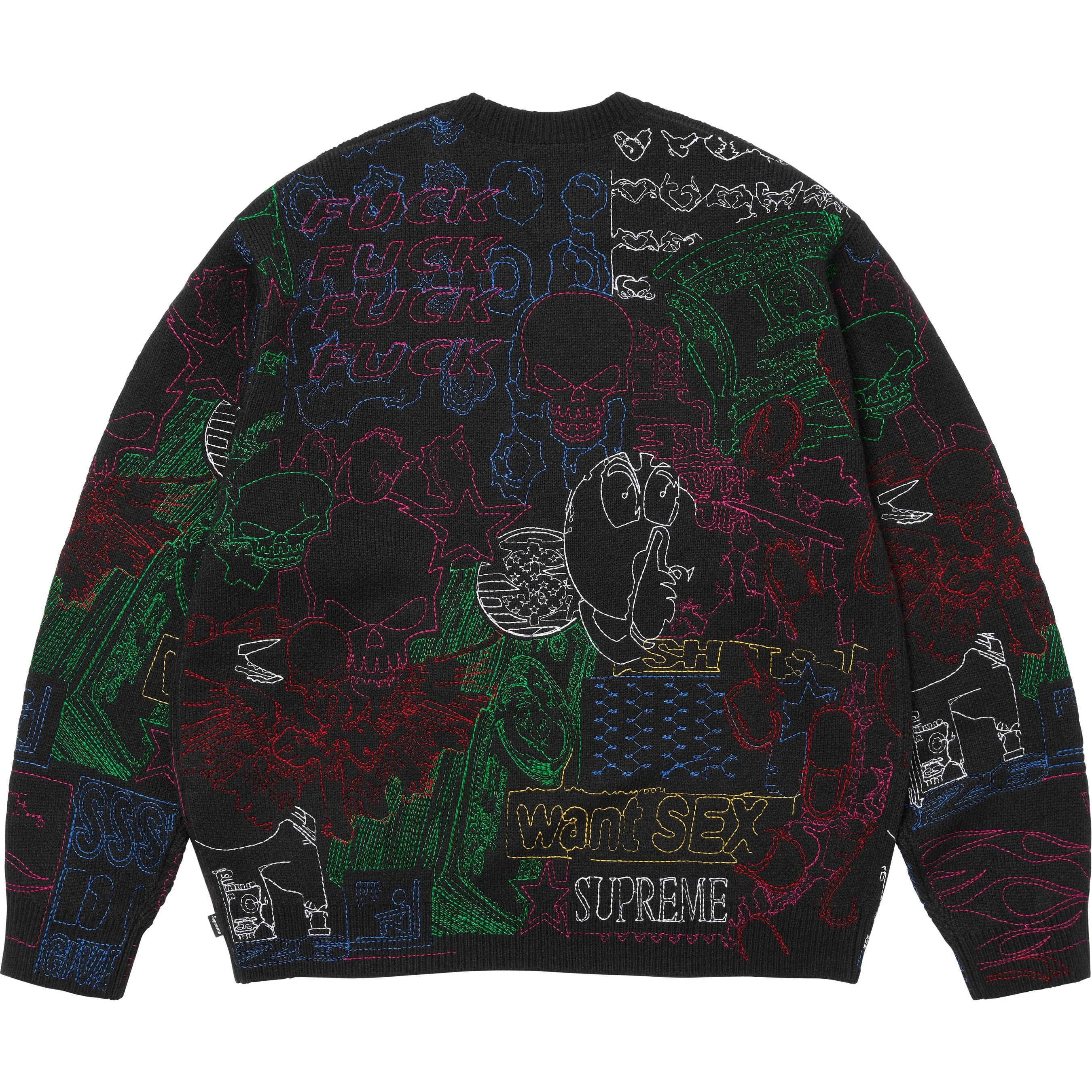 Collage Embroidered Sweater view 2